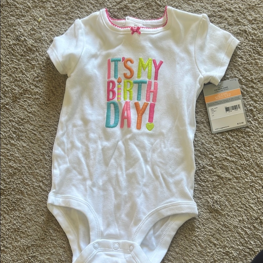 White Birthday One Piece for Kids